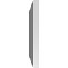 Ekena Millwork Vertical Surface Mount PVC Gable Vnt: Non-Functional, w/2"W x 1-1/2"H, Brickmould Frame, 20"W x 16"H GVPVE20X1602SN